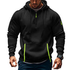 Men's Casual Multi-zipper Arm Pocket Sweatshirt - D&A