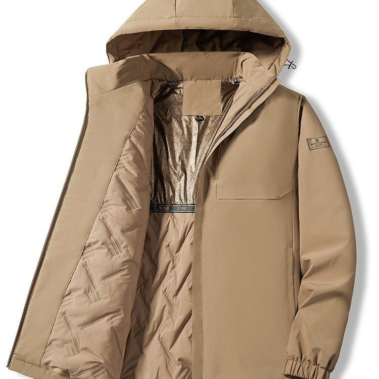 Autumn And Winter Outdoor Temperature Sensing Windproof Waterproof Jacket Camel - D&A