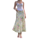 Sweet Girl Waist Slimming Long Fishtail Skirt - D&A
