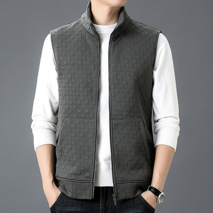 Casual Sleeveless Top Waistcoat Bottoming Vest Gray - D&A