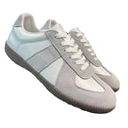 Genuine Leather Versatile Sports Casual Breathable White Shoes - D&A
