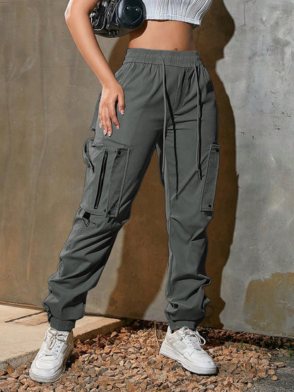 Overalls Summer American Sports Pants Dark Gray - D&A