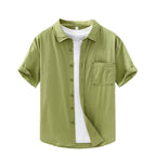 Summer Men's Casual Short-sleeved Cotton Shirt - D&A