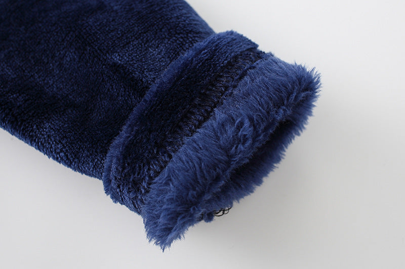 Cartoon Home Clothes Nightgown Bathrobe Children Pajamas Flannel - D&A