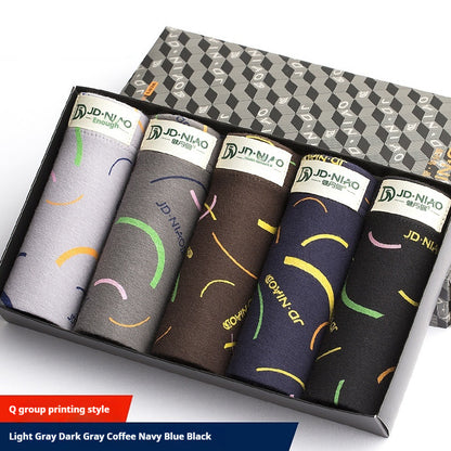 Men's Cotton Printed Breathable Boxers 14Q Group - D&A