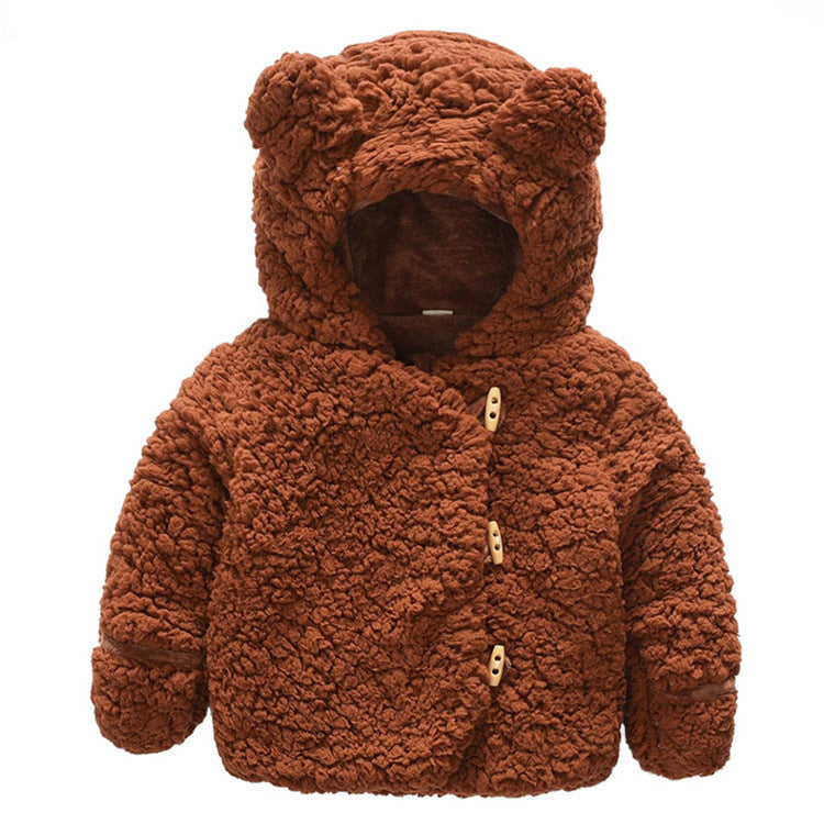 Girls' Winter Coats For Boys And Girls Brown - D&A