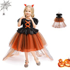 Halloween Girls' Witch Performance Costume Party Dress - D&A