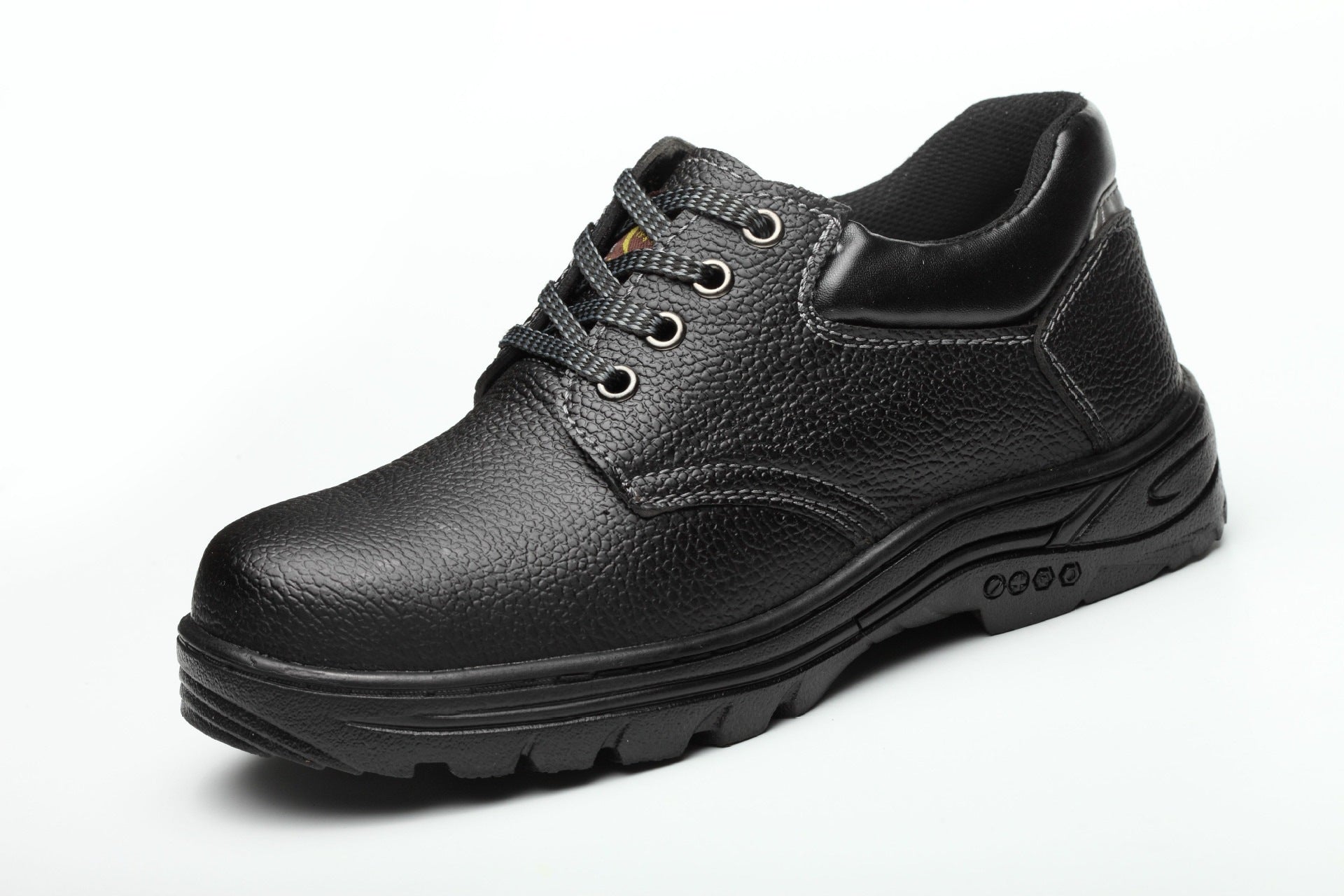 Men's Wear-resistant Workwear Breathable Fly Woven Shoes Black 42 - D&A