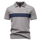 Deer Embroidered POLO Men's Lapel Short-sleeved T-shirt - D&A