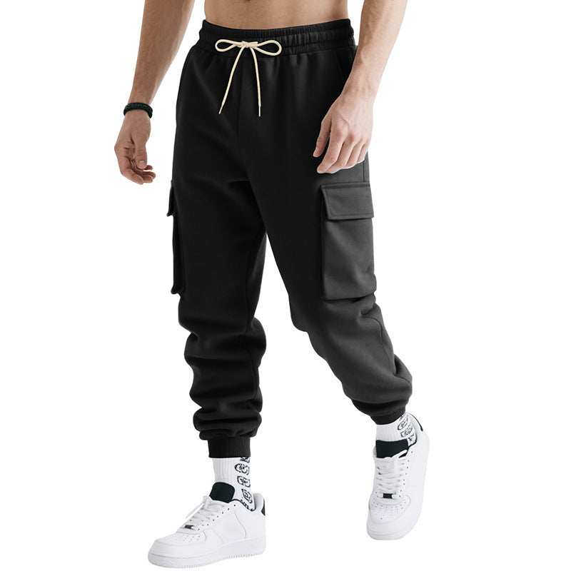 Loose Leisure Sports Men's Multi-pocket Workwear Trousers - D&A