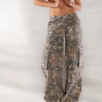 Hip Hop Retro Street Multi-pocket Camouflage Cargo Pants Men And Women - D&A