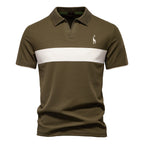 Deer Embroidered POLO Men's Lapel Short-sleeved T-shirt - D&A