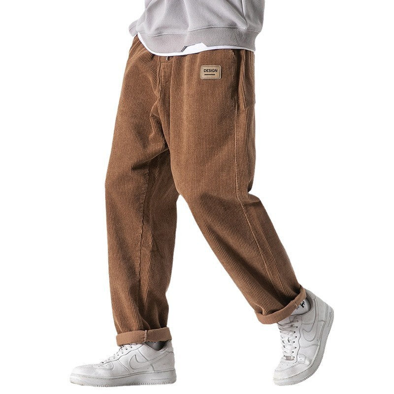 Loose Straight Sports Pants Autumn And Winter Men - D&A