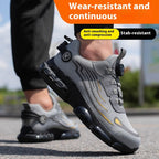 Men's Wear-resistant Workwear Breathable Fly Woven Shoes - D&A