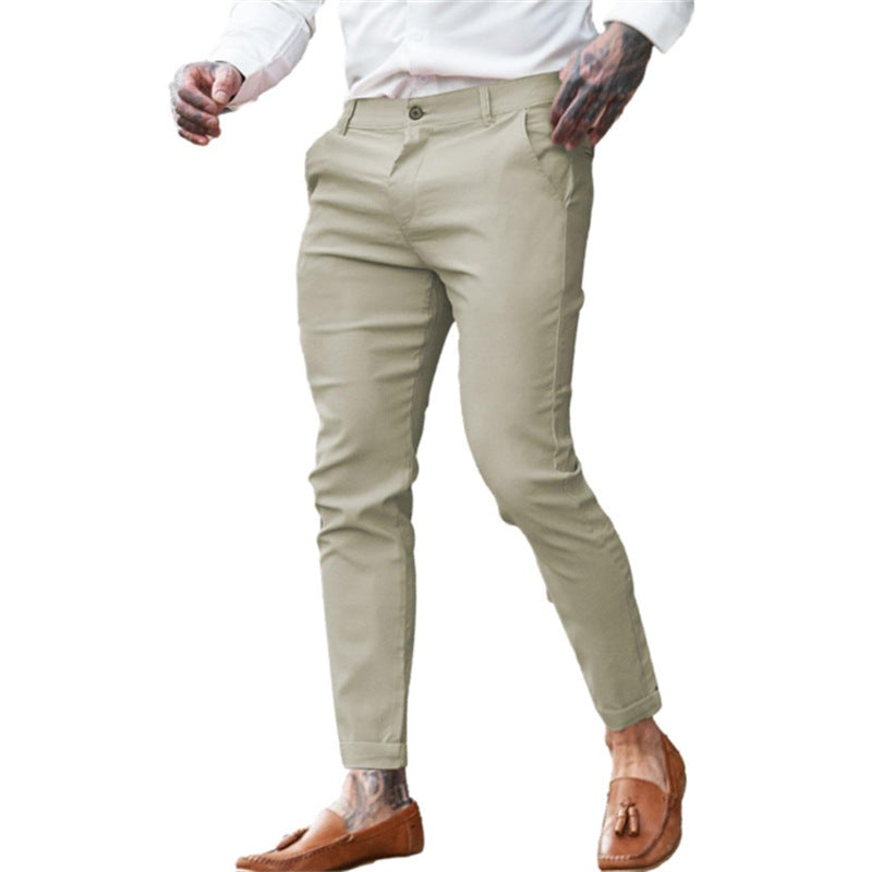 Men's Twill Cotton Stretch Fashion Slim Pencil - D&A