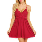 Lace Lingerie Sling Dress - D&A