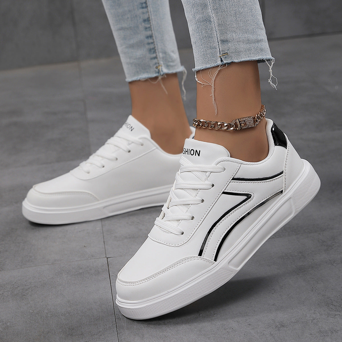 Plus Size Board Shoes Female Students Breathable Lightweight Casual - D&A