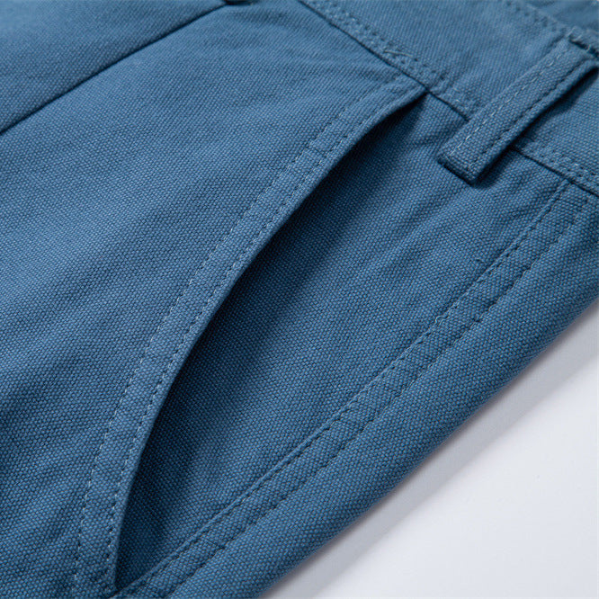 Straight Five-point Pure Color All-matching Workwear Shorts Men - D&A