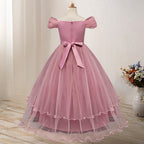 One-shoulder Princess Flower Dress Costume - D&A