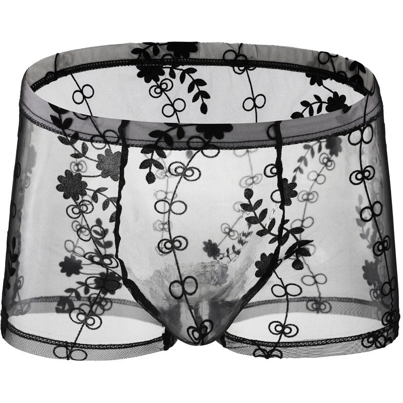 Lace Sexy Boxer Men's Sexy Transparent - D&A