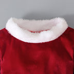 Winter Christmas Long-sleeved Shirt Bell Bottoms Hat Three-piece Children's Clothing - D&A