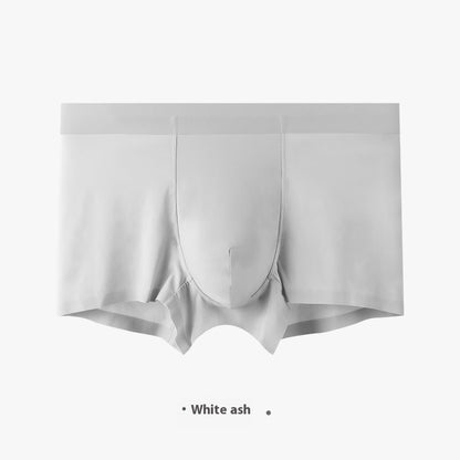 Seamless Men's Ice Silk Underwear Breathable Antibacterial Gray - D&A