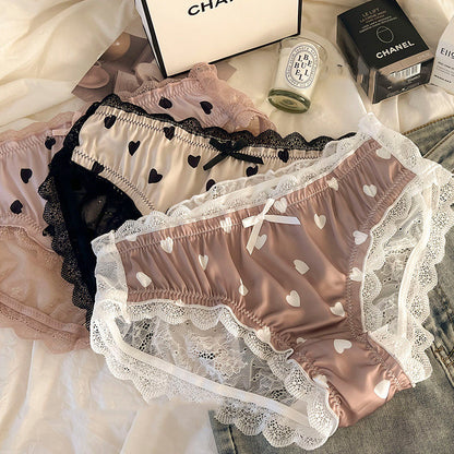 Fashion Heart-shaped Lace Underwear For Women - D&A