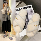 New Cross Cotton Slippers Home Casual Floor Slippers - D&A