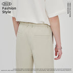 Anti-Wrinkle Woven Casual Loose Straight Drooping Suit Pants - D&A