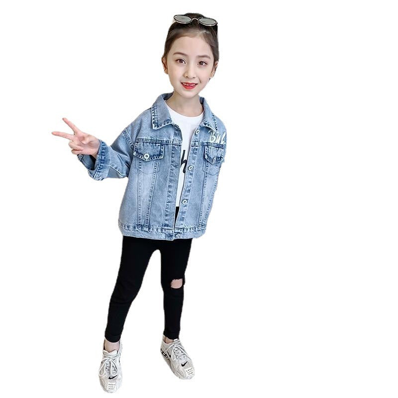 Cartoon Jacket Clothes Children Denim Tops - D&A