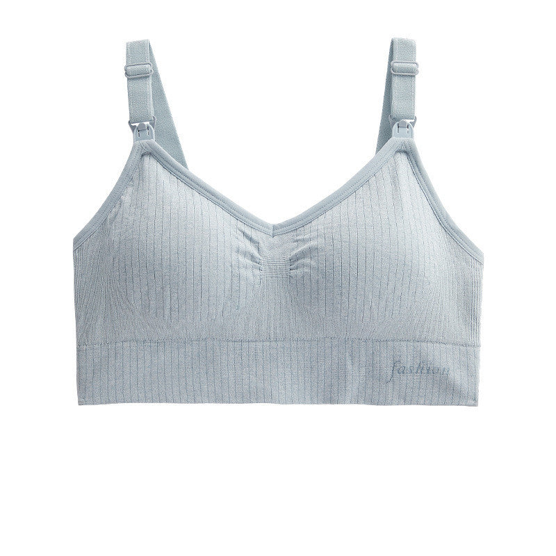 Breastfeeding Bra, Breastfeeding Bra, Breastfeeding Bra Grayblue - D&A