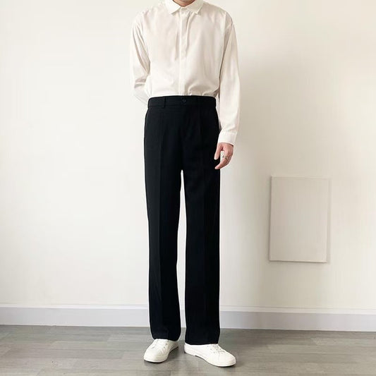 Trendy Ins Draping Design Wide-leg Pants - D&A