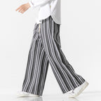 Vintage Stripe Loose Straight Mopping Pants - D&A