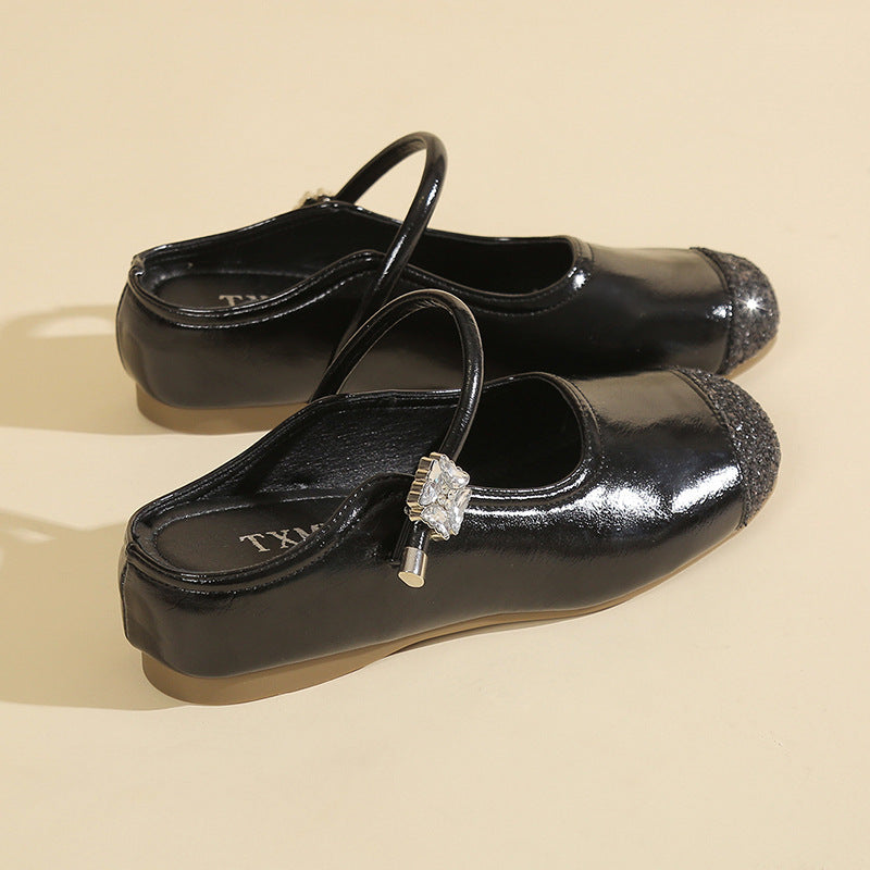 Casual Shallow Mouth Toe Sandals For Women Black - D&A