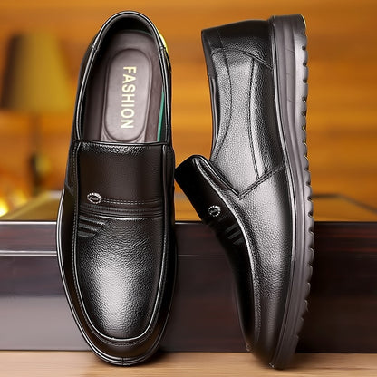 Men's Business Casual Non-slip Soft Leather Soft Sole Shoes - D&A