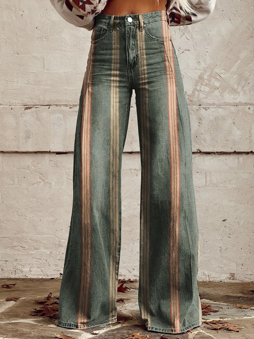 Hot Selling Plus Size Women's Casual Pants Thin Imitation Jeans B - D&A