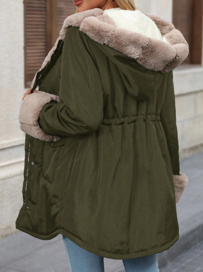Women's Warm And Fashionable Jacket With Soft Thermal Lined And Pockets - D&A