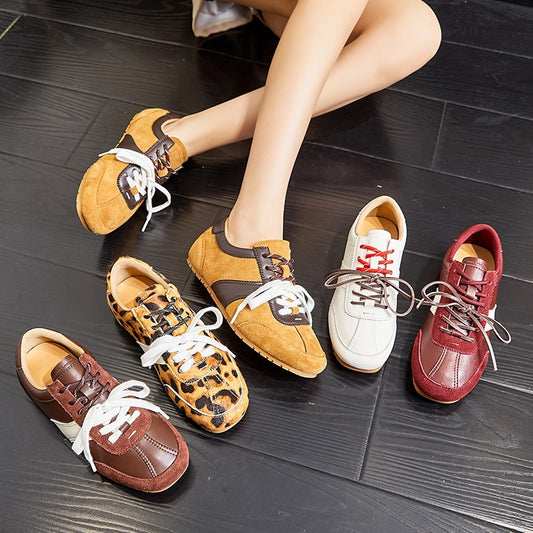 Women's Casual All-match Horse Fur White Shoes - D&A
