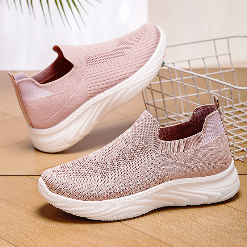 All-matching Summer New Women's Shoes Soft Bottom Not Tired Feet Comfortable Breathable Running Shoes - D&A