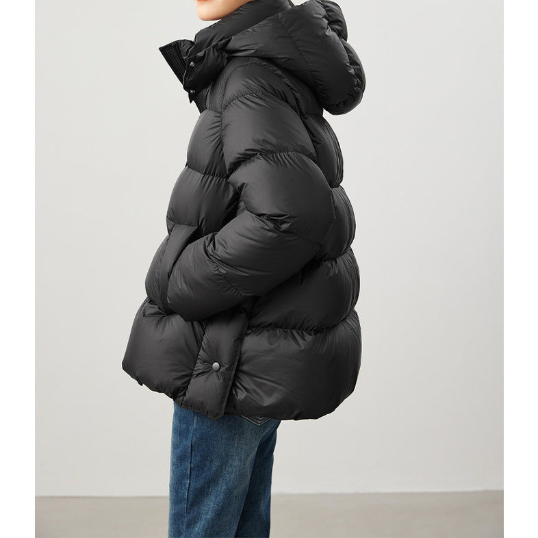 Detachable Cap Down Jacket Women's Short Winter - D&A