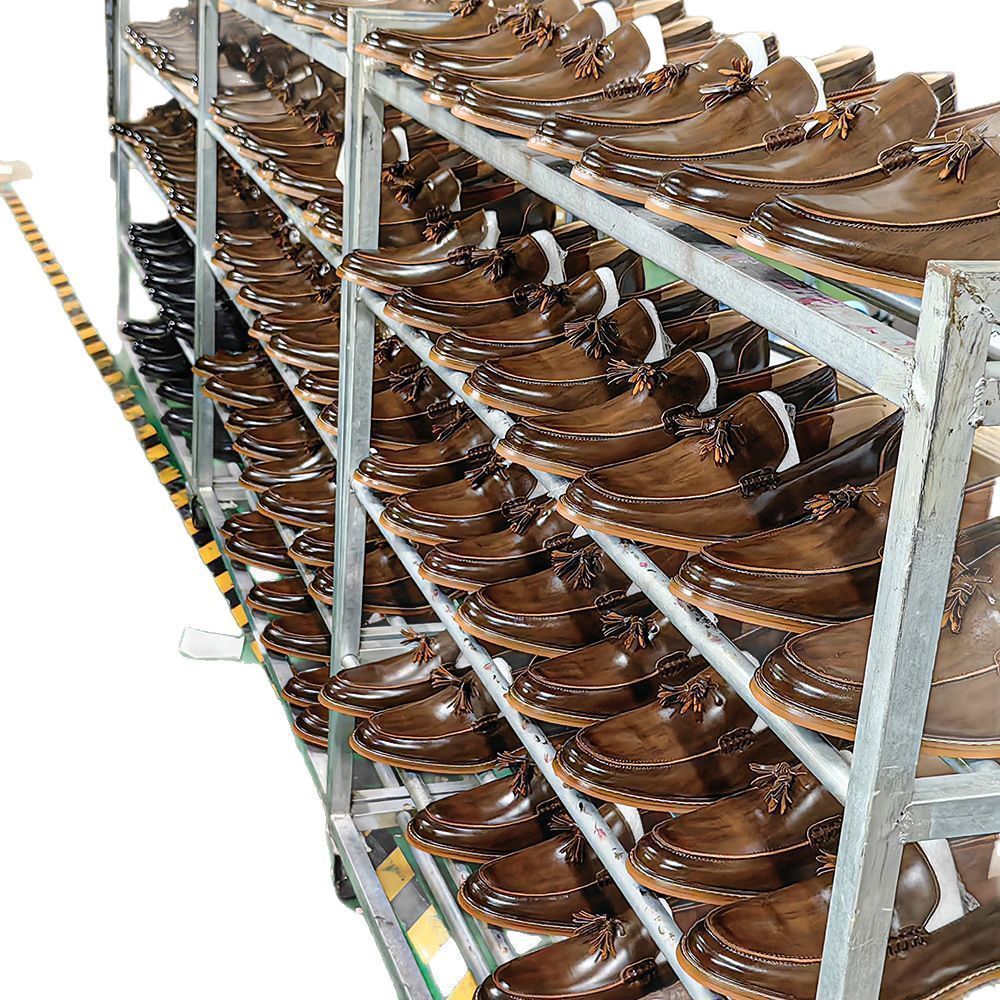 American Size Wood Grain Tassel Foreign Trade Formal Shoes Loafers Slip-on - D&A