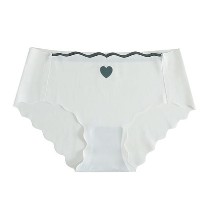 Fashion Seamless Ice Silk Underwear Women White - D&A