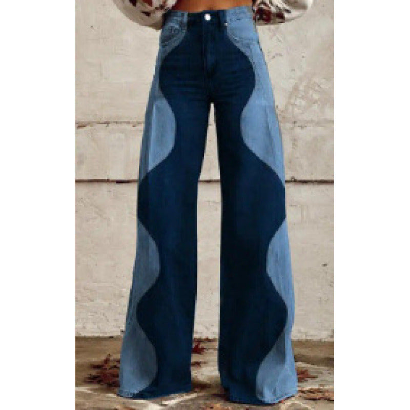 Hot Selling Plus Size Women's Casual Pants Thin Imitation Jeans E - D&A