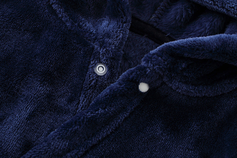 Cartoon Home Clothes Nightgown Bathrobe Children Pajamas Flannel - D&A