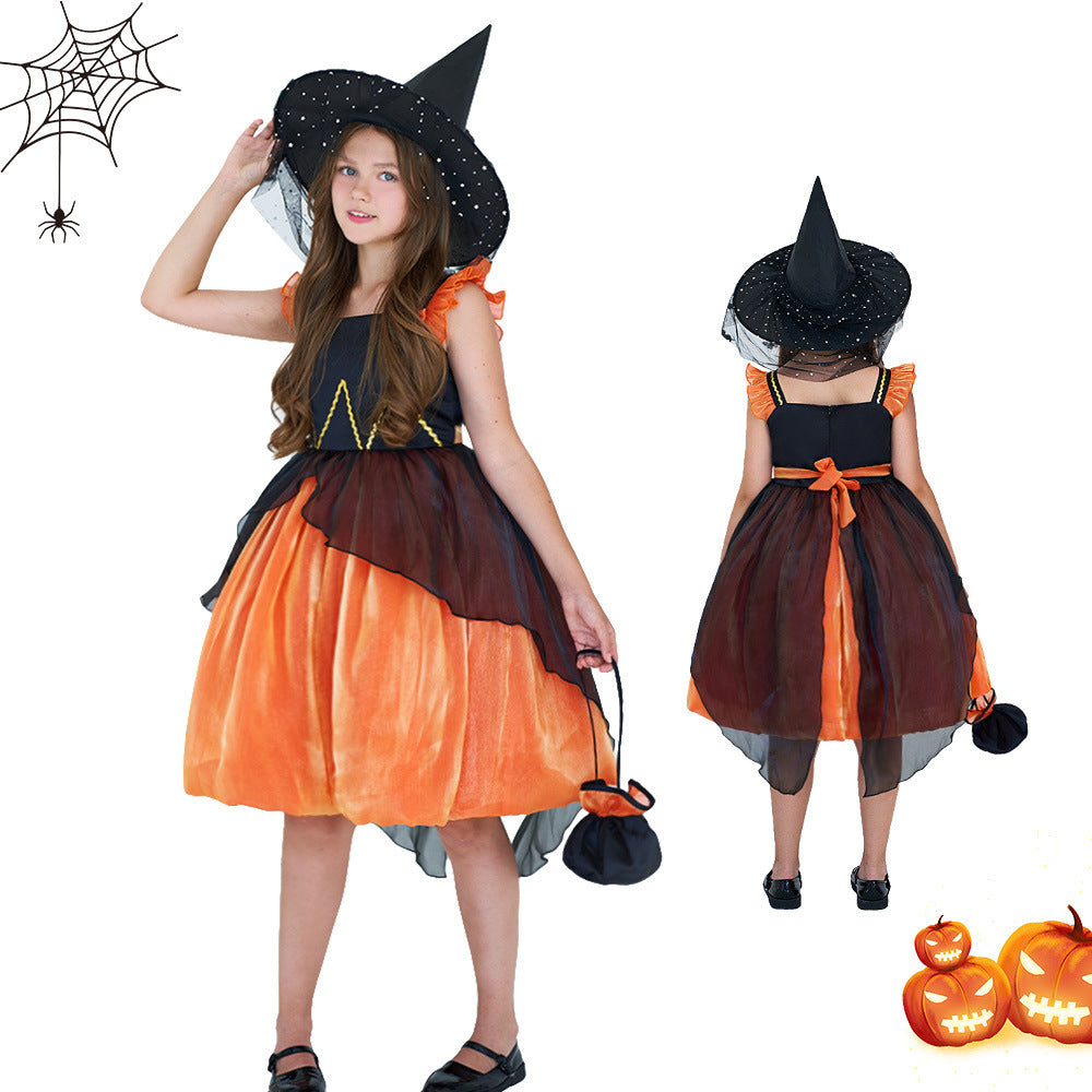 Halloween Witch Performance Costume Princess Dress - D&A