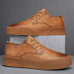Lace-up Platform Korean Casual Shoes Retro Men's Shoes Board Shoes - D&A
