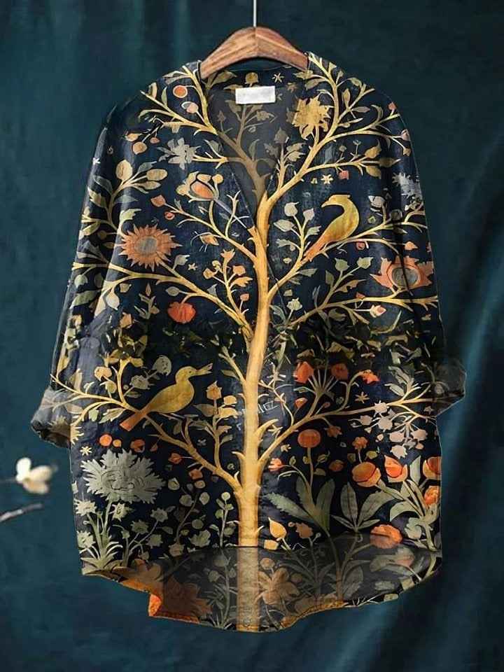 Fashion Digital Printing Large Wide V-neck Top