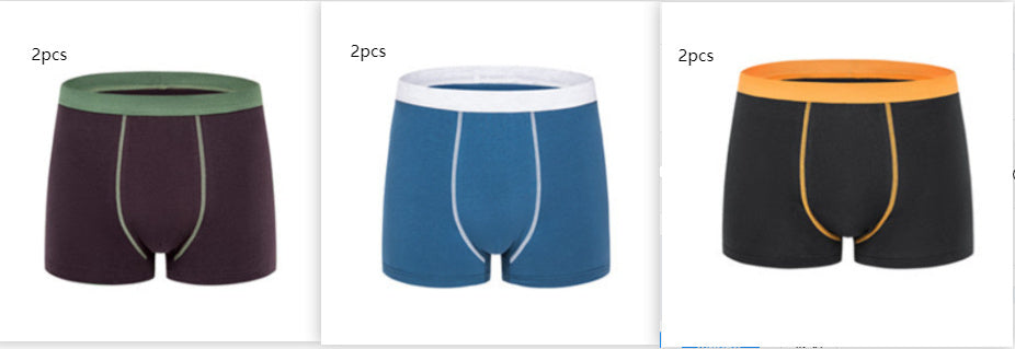 Men's Plus Size Cotton Men's Boxers Set L - D&A