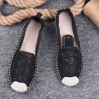 Thin Pumps Linen Fisherman Shoes For Women - D&A