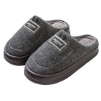 Men's Warm Thickened Bottom Plus Size Cotton Slippers - D&A